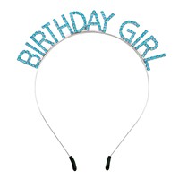 Serre-têtes d'anniversaire tendance avec lettres, accessoires pour cheveux, pinces à cheveux en strass pour fêtes et anniversaires HN001