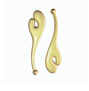 Cabezal de masaje para crema de ojos de aleación de zinc, color dorado, mejora la absorción de los productos para el cuidado de la piel, alivia el cansancio ocular, antiarrugas. - Product Image 2