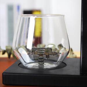 Bán buôn cao thủy tinh Borosilicate thân thiện với môi Whisky rượu vang <span class=keywords><strong>Decanter</strong></span> Bộ quà tặng với khay kính khuyến mãi barware quà tặng doanh nghiệp - Product Image 3