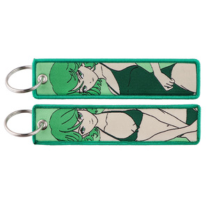 100 Diseños Surtidos de Llaveros Bordados con Personajes de Anime, Llavero de Dibujos Animados, Llavero para Motocicleta, Coche, Biker - Product Image 5