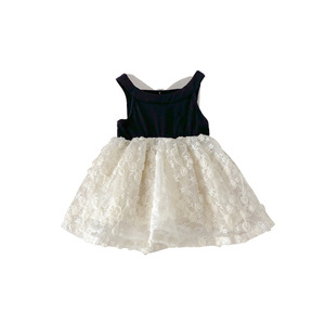 Nuovo Vestito Estivo per Bambine, Abito Principessa Senza Maniche con Fiocco, Dolce Abbigliamento per Neonate - Product Image 1