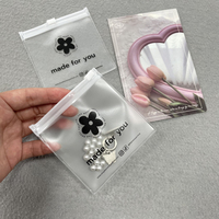 Mini bolsas con cierre de cremallera para joyería con logotipo, bolsa de plástico transparente de PVC personalizada para pendientes, embalaje de pulsera