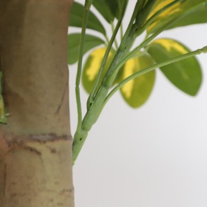 Venta al por mayor, precio directo de fábrica, plantas artificiales, bonsái, planta de árbol, Schefflera para la decoración del jardín del hogar, resistente a los rayos UV - Product Image 4