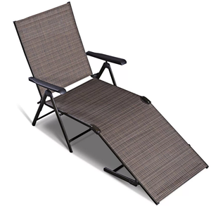 Respaldo de pierna ajustable de aluminio ligero para exteriores, <span class=keywords><strong>silla</strong></span> de tela teslin para playa, tumbona para piscina - Product Image 4
