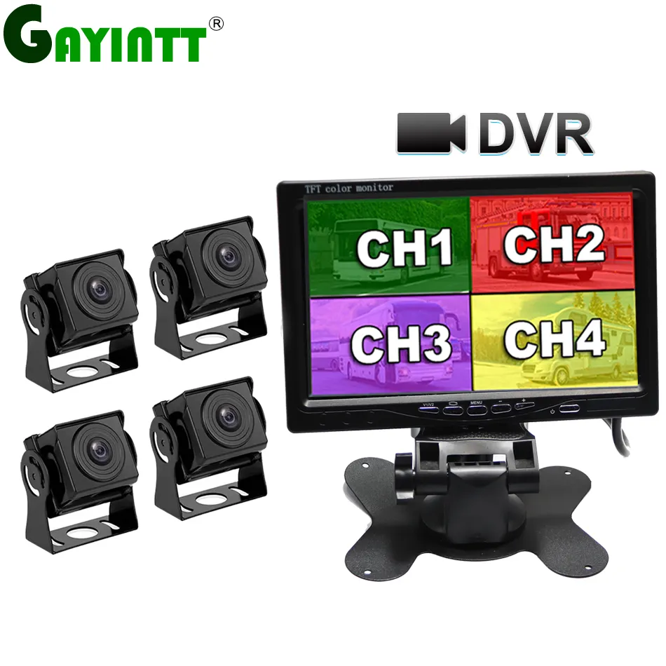 GAYINTT7インチHDトラックDVRモニターAHD 720P1080P高解像度ナイトビジョンリバースバックアップレコーダーWifiカメラ (バスカー用)