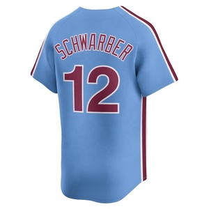 Livraison directe de maillots de <span class=keywords><strong>baseball</strong></span> brodés des <span class=keywords><strong>Phillies</strong></span> de Philadelphie # 12 Kyle Schwarber # 3 Bryce Harper # 59 Jhoan Duran Vêtements de softball - Product Image 5