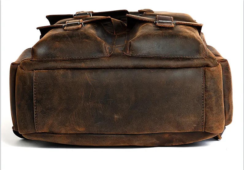 New Arrival 2023 Vintage Travel Bag For Men Genuine Leather Customization