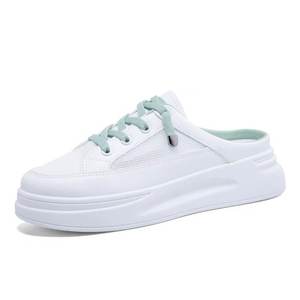 2024 Новая летняя одежда сетчатая поверхность дышащая повседневная обувь ленивые маленькие белые туфли - Product Image 3