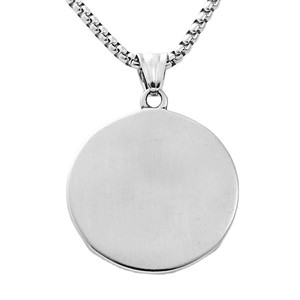Yunnique Collier avec pendentif aigle en acier inoxydable pour homme, design géométrique rétro 19024 - Product Image 2