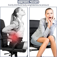 Coussin de siège orthopédique en mousse à mémoire de forme pour hémorroïdes, soulagement des douleurs du coccyx, récupération post-partum, coussin pour prostate