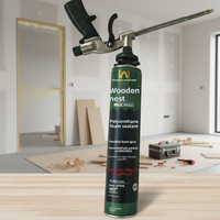 Colle mousse PU monocomposant MU CHAO A33 750ml, adhésif de construction, mousse expansive pour charpenterie architecturale, portes et fenêtres