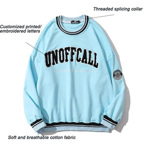 Men's Letter Print Crew Neck Cotton T-shirt - Product Image 2