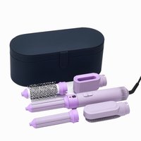 Coiffeur Électrique 5 en 1 Complet avec Brosse à Air Chaud Sèche-Cheveux Enveloppant pour Lisser, Sécher et Boucler les Cheveux