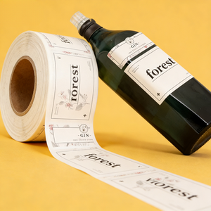 Etiquetas de <span class=keywords><strong>Botella</strong></span> de Vino de Lujo Personalizadas con Textura 3D en Relieve y Lámina Dorada, Diseños Elegantes en Blanco y Negro, Empaque de Vidrio Premium para Marca - Product Image 3