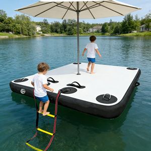Plataforma Flotante Inflable de Nuevo Diseño para <span class=keywords><strong>Lago</strong></span>, Amplia para Adultos, para <span class=keywords><strong>Camping</strong></span>, Recreación en <span class=keywords><strong>Lago</strong></span> o Playa - Product Image 3