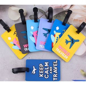 Cheap Fashionable Cartoon Pattern Printed <b>Name</b> <b>Tag</b> Waterproof Lightweight Boarding Pass Cute PVC Luggage <b>Tag</b> - Product Image 2