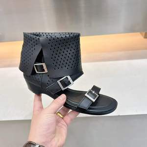 Sandales <span class=keywords><strong>compensées</strong></span> respirantes et légères à bride unique, bottines d'été, nouvelle collection, bottes tendance pour femmes - Product Image 2