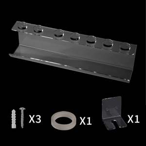 Support de rangement pour fer à friser <span class=keywords><strong>Airwrap</strong></span> Support mural complet en acrylique Support de rangement rectangulaire Outil Maison Salle de bain - Product Image 5