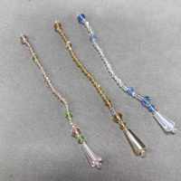 ZSY Franges de perles individuelles faites à la main, rideaux de perles en verre cristal pour costumes de danse jazz, robes de concours et décorations de téléphone portable