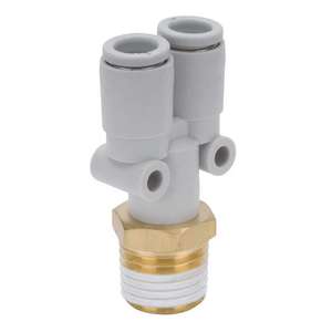 Joint universel pneumatique à double tube à quatre voies Original-SMC KQ2ZD10-03AS - Product Image 1