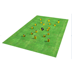 Terrain de Paintball gonflable ASTM F2278-<span class=keywords><strong>2019</strong></span> avec bunkers et obstacles Filet Pitch Arena Bunker Château gonflable à vendre - Product Image 3