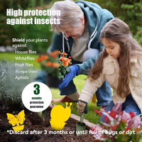Indoor Fruitvliegenval Voor Buiten 5 Pack-Plakkerige Muggenvanger | Schimmel Muggenmoordenaar Voor Planten En Vliegende Insecten Bestrijden