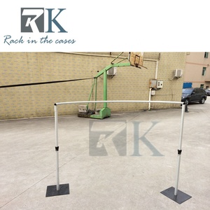Portable Aluminum Pipe and Drape System <b>Wedding</b> Photo Booth Backdrop <b>Frame</b> with Red Cuirtains - Product Image 6
