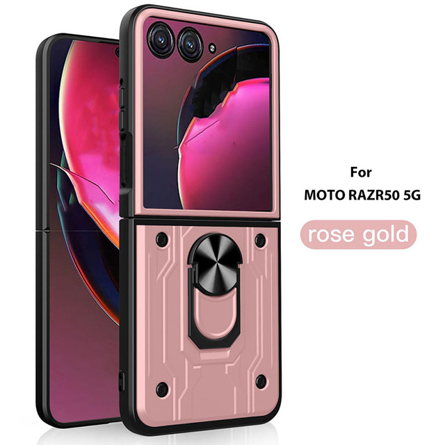 Wholesale for Motorola Razr 50 Armor Ring Stand Slide Phone Cover Camera Privacy Case for Moto Razr 40