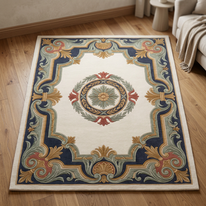 Tapis à motif persan, lavable, antidérapant, en nylon, pour salon, chambre, porte - Product Image 3