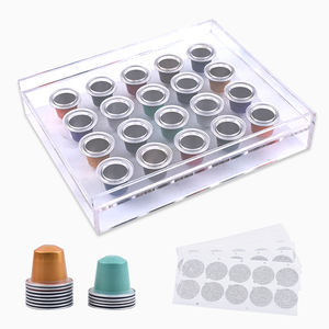 Planche de remplissage manuel 20 trous pour capsules de café en poudre, outil de remplissage manuel, porte-capsules de café réutilisable, remplisseur acrylique transparent - Product Image 2