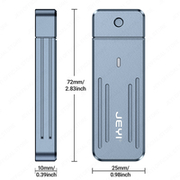 Casing SSD M.2 NVMe Aluminium OEM JEYI Direct Attach 2242 2280 USB 3.2 10Gbps Magnetik Protektif Garansi 1 Tahun Bersertifikat untuk Pembelian Grosir