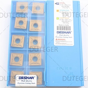 Outil de tournage à plaquettes carrées en carbure DESKAR CNMG SNMG190612 CVLF9018 pour l'acier, l'acier inoxydable et la fonte - Product Image 1
