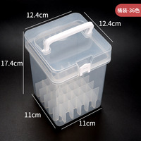Boîte de rangement pour stylo marqueur blanc d'usine 36/48/60/80/108 étui à crayons transparent couleur
