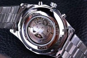 <span class=keywords><strong>Montre</strong></span> Winner <span class=keywords><strong>pour</strong></span> <span class=keywords><strong>homme</strong></span>, squelette, automatique, mécanique, bracelet en acier inoxydable, vintage, <span class=keywords><strong>montre</strong></span> de luxe de marque haut de gamme - Product Image 5