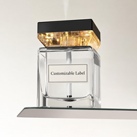 Diffuseur d'aromathérapie intelligent en verre avec lumière d'ambiance, diffuseur d'huiles essentielles sans flamme grande capacité pour chambre et décoration intérieure