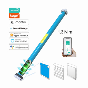 Motor Inteligente para Persianas Enrollables Tuya WiFi Zigbee Matter Thread, Controlador Automático para Persianas Tubulares, Tipo Zebra, Honeycomb, Día y Noche - Product Image 1