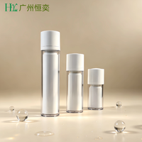 Flacon pompe airless rotatif personnalisé en plastique vide pour cosmétiques, lotions et fonds de teint, 15ml, 30ml, 50ml