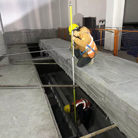 Clapet d'évacuation pneumatique en acier inoxydable, clapet d'évacuation d'eau réglable pour réservoir de traitement des eaux usées industrielles en usine et en camping