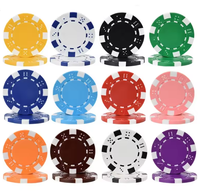Prêt à expédier couleurs argile ABS blanc accessoires de Golf uniques 40mm en plastique jeton de Poker marqueurs de balle de Golf