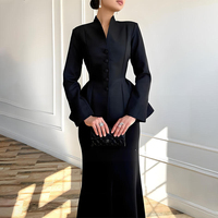 Robe longue élégante et respirante pour femme, couleur unie, coupe ample, boutonnée, style Moyen-Orient
