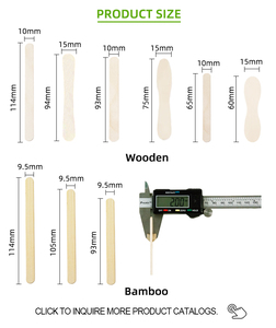 친환경 기본 색상 우드 아이스크림 스틱 대량 가정용 완벽한 커피 및 아이스크림 도구 도매 - Product Image 6