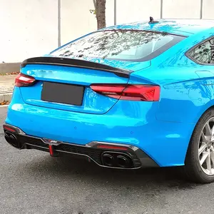 2017-2022 per AUDI A5 labbro spoiler AUDI A5 spoiler stile C8 materiale in vera fibra di carbonio per auto alettone posteriore Color alettone posteriore