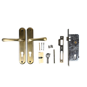 अत्यधिक सुरक्षित एंटी-चोरी वाटरप्रूफ कुंजी-संचालित पॉलिश फिनिश 242*45 मिमी दरवाजा लॉक - Product Image 6