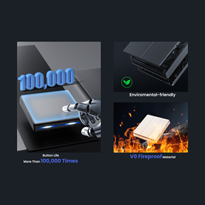 Girier tuya Wifi ZigBee thông minh tường chuyển đổi với chỉ số ánh sáng điện điều khiển từ xa push <span class=keywords><strong>button</strong></span> chuyển - Product Image 6