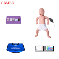Mannequin de formation professionnelle en RCP pour nourrissons avec tablette 8 pouces, simulateur de RCP pour bébés pour l'enseignement médical et la formation hospitalière