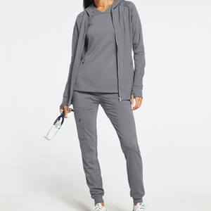 Ensembles de Blouses et Pantalons d'Infirmière Respirants en Rayonne Extensible Certifiés CE de Haute Qualité pour la Vente en Gros - Product Image 1