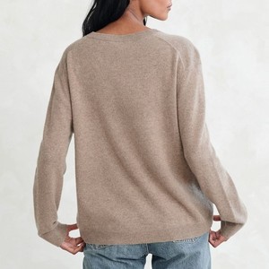 Personalizza 100% <span class=keywords><strong>Cashmere</strong></span> maglione di cachemire lavorato a maglia con scollo a v di alta qualità Pullover <span class=keywords><strong>in</strong></span> <span class=keywords><strong>Cashmere</strong></span> da <span class=keywords><strong>donna</strong></span> Super morbido - Product Image 5