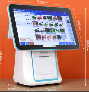 เครื่อง POS หน้าจอสัมผัสคู่ขนาด 15.6 นิ้ว พร้อมเครื่องพิมพ์ใบเสร็จอัตโนมัติขนาด 80 มม. ในตัว สำหรับร้านอาหาร ครัว F&B ระบบ Windows Android เครื่องบันทึกเงินสด - Product Image 2