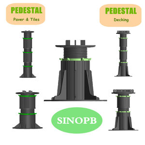 Modern Design Voetstuk Verhoogde Vloer Kunststof Tegels Pp Materiaal Verstelbare Percelen Matte Afwerking Waterbestendig Villa Gebruik - Product Image 2