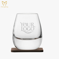 Gobelet en verre à whisky en cristal à l'ancienne verres de roche à Base lourde pour boire un cadeau de liqueur de cocktail pour les amateurs de whisky